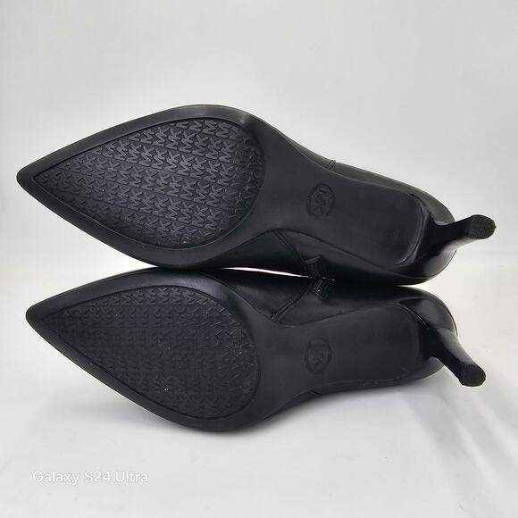 Michael Kors Dorothy Flex Mid Bootie Black Leather Zip Ankle Boot Women's 7.5M - Picture 5 of 8